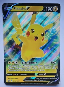 Pokemon XXL Jumbo Karte Pikachu V SWSH198 - Deutsch - Oversized Card - Bild 1 von 2
