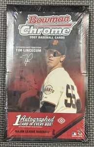 2007 Bowman Chrome Baseball Hobby Box Factory Sealed 1 Autograph Per Box - Picture 1 of 1