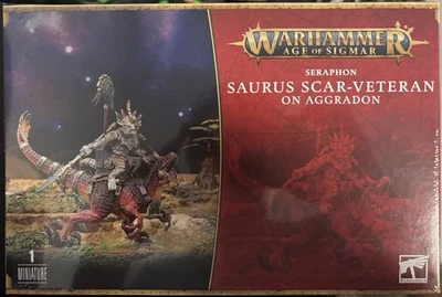 Saurus Scar-Veteran On Aggradon Seraphon Lizardmen Miniatura, AoS Foto 1 de 2