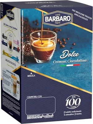 400 CAPSULE BARBARO CAFFE CREMOSO NAPOLI COMPATIBILE CON DOLCE GUSTO