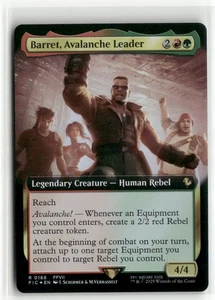 Barret, Avalanche Leader Extended Art FOIL - Commander FINAL FANTASY MTG NM - Picture 1 of 2