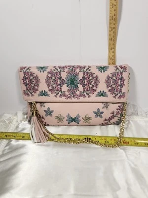 Bolso de Hombro Rosa Estampado Floral "Max Studio" Foto 1 de 4