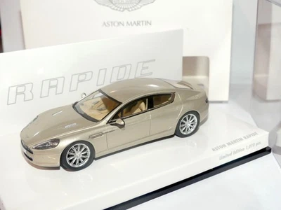ASTON MARTIN RAPIDE Champagne RESINE MINICHAMPS 1:43 - Photo 1/2