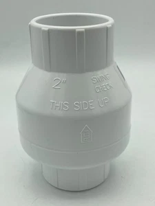 Válvula de retención Valterra 200-20W PVC oscilante (sin resorte), blanca, 2" deslizante - Imagen 1 de 3