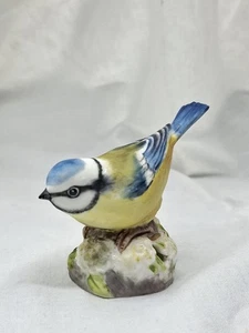 Royal Worcester Blue Tit Bird Porcelain Figurine 3199 Retired Mint Conditions - Picture 1 of 5
