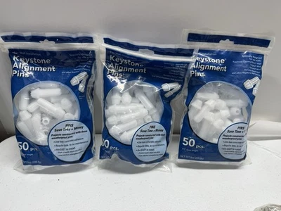50pk x 3, pasadores de pared de retención de alineación Keystone, 1-7/8", para insignia, Alameda Foto 1 de 3