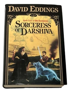 Vtg 1989 David Eddings Sorceress of Darshiva 1st Edition Malloreon HC/DJ Book - Imagen 1 de 15