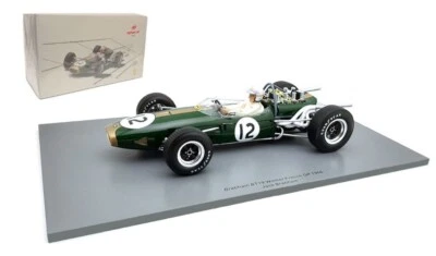 Spark 18S505 Brabham BT19 French GP 1966 F1 Champion  - Jack Brabham 1/18 Scale - Image 1 of 4