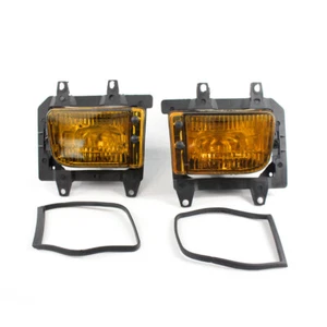 Car Front Bumper Yellow Fog Light Lamps Lens Direct for 85-93 BMW E30 3-Series - Picture 1 of 5