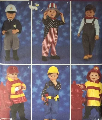 USED & VINTAGE 'MCCALLS ' FIREMAN POLICEMAN PATTERN 2941 SIZES 3-8 YRS - Image 1 of 2