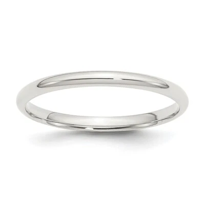 Sterling Silver 2mm Comfort Fit Band Ring - Image 1 of 4