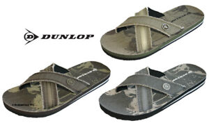 Sandali da uomo Flip Flops Slip su Memory Foam Sliders Dunlop misura 41-47 
