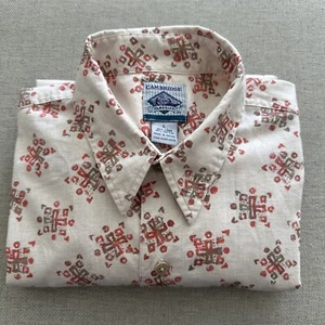CAMBRIDGE CLASSICS Button Front Short Sleeve Shirt Men's Size L - Picture 1 of 8