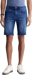 Men's Denim Shorts Relaxed Fit Straight Leg Casual Summer Jean Bottoms Durable - Picture 1 of 35