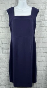 Vestido L.K.Bennett Púrpura Cambio Dobladillo Plisado Talla 12 Oscuro Academia Preppy Ocasión - Imagen 1 de 13