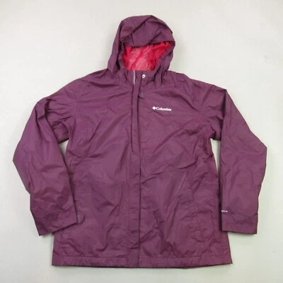 Columbia Jacket Girls XL Plumb Full Zip Long Sleeve Omni-tech Shell Lightweight - Image 1 of 4