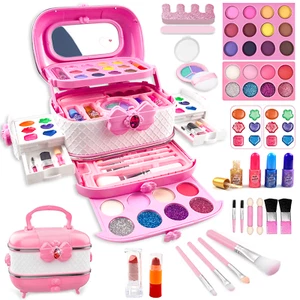 Kit de maquillaje para niñas, 57 piezas de juguetes de maquillaje para niños con - Bild 1 von 11