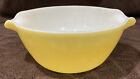 Anchor Hocking Fire King Oven Proof 10” In Yellow Cinderella Mixing Bowl VTG