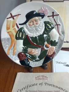 Davenport Pottery Co "Falstaff" Douglas V Tootle 2nd Issue Toby Collector Plate - Bild 1 von 4