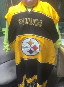 Bestickter NFL Pittsburgh Steelers Poncho - Bild 1 von 3