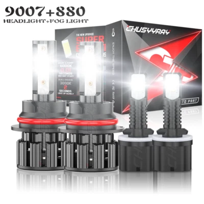 Faros LED de haz alto bajo antiniebla para Ford E 350 Econoline 1994-2007 Foto 1 de 4