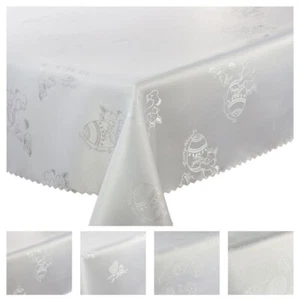 Ostern Tischdecke Fleckenresistente Abwaschbar, Weiß, Oeko-Tex 100 - Bild 1 von 6