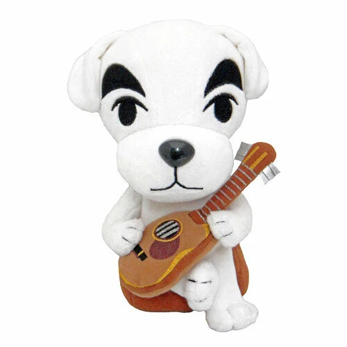 Nintendo Animal Crossing Leaf K.K. Slider and Guitar Plush 7.5”