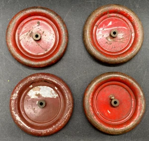 (4) GILBERT ERECTOR PARTS, DM 3" WHEELS, VINTAGE, USED - Picture 1 of 3