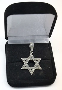 Judith Jack Jj Sterling Silver Marcasite Star Pendant - Picture 1 of 9