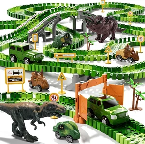 Dinosaur Race Car Track Toy Set with Light, Sound & Spray 2 to 7 nice gift - Picture 1 of 8