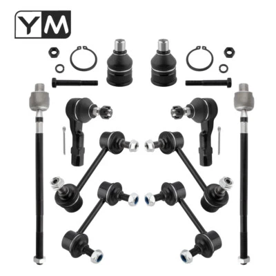 Suspension 10Pcs Ball Joints Sway Bars Tie Rods Kit For 1993-1997 Mazda MX-6 - Image 1 of 4