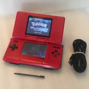 MINT Nintendo DS Red + LOOPY CAPTURE CARD + BRIGHT SCREEN MODDED + UPGRADED BATT - Picture 1 of 13