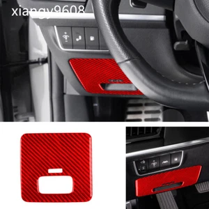 Red Carbon Fiber Dashboard Driver Side Fuse Box Panel Trim For Kia Stinger 19-23 - Picture 1 of 12