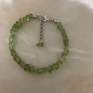 Peridot Chip Gemstone Bracelet - Picture 1 of 5