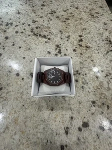 Earth Wood Watches Dark Brown/black. Never Worn, All Original Links Still In. - Picture 1 of 2