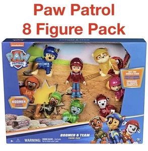Paw Patrol Rescue Wheels Boomer & Team paquete de 8 figuras TOTALMENTE NUEVO - Imagen 1 de 5