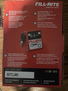 FILL-RITE 807CLMK  Digit Mechanical Fuel Transfer Meter Assembly, Liter - Picture 1 of 1
