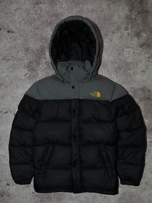 The North Face Vintage Down Puffer Jacket Black Gray Rare Men's Size 100 (M) - Image 1 of 4