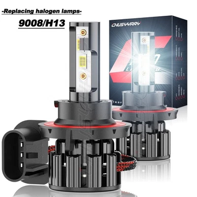 2X Headlight Bulbs H13 9008 for Ford F150 2005-2014 Hi/Lo Beam Replace Halogen - Image 1 of 4