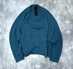 Suéter asimétrico para mujer RUNDHOLZ mezcla de algodón lana azul talla M - Imagen 1 de 8