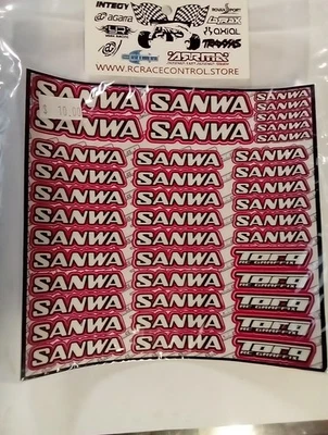 Sanwa RC Logo Decal Sheet Pink - image 1 of 4