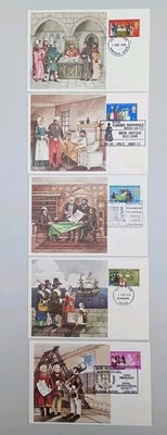 1970 General Anniversaries Set of 5 Maximum Cards 5 Different Postmarks - Image 1 of 4
