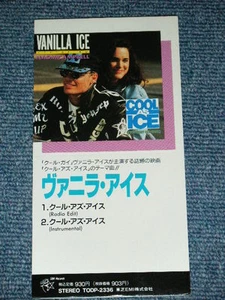 VANILLA ICE Japan Only 1991 Tall 3" inch NM CD Single COOL AS ICE - Imagen 1 de 5