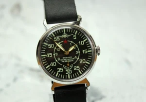 Man's watch Pobeda Vintage Soviet watch Yuri Gagarin Mechanical Military watch - Picture 1 of 12