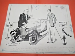 BEAU DESSIN Original Signé GEORGES QUESTIAU 1920-30 CINEMA DOUGLAS FAIRBANKS - Bild 1 von 5