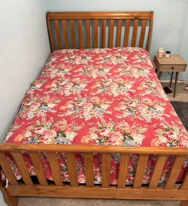 Vntg Ralph Lauren Southhampton Beach House Fuchsia Floral Comforter Full/Queen - Picture 1 of 11