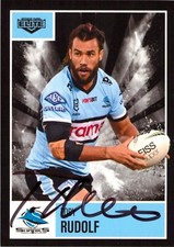 ✺Signed✺ 2022 CRONULLA SHARKS NRL Card TOBY RUDOLF
