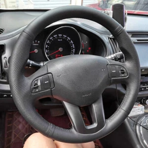 Funda volante cuero negro para Kia Sportage 3 2011-2017 For KIA Ceed 10 - Imagen 1 de 3