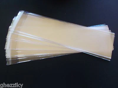 100 Clear Cello Treat Bag Envelopes 2 1/2 X 8" for Bookmarks Sweets Candy Canes