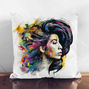 Plump Cushion Amy Winehouse Abstract Soft Scatter Throw Pillow Case Cover Filled - Picture 1 of 3